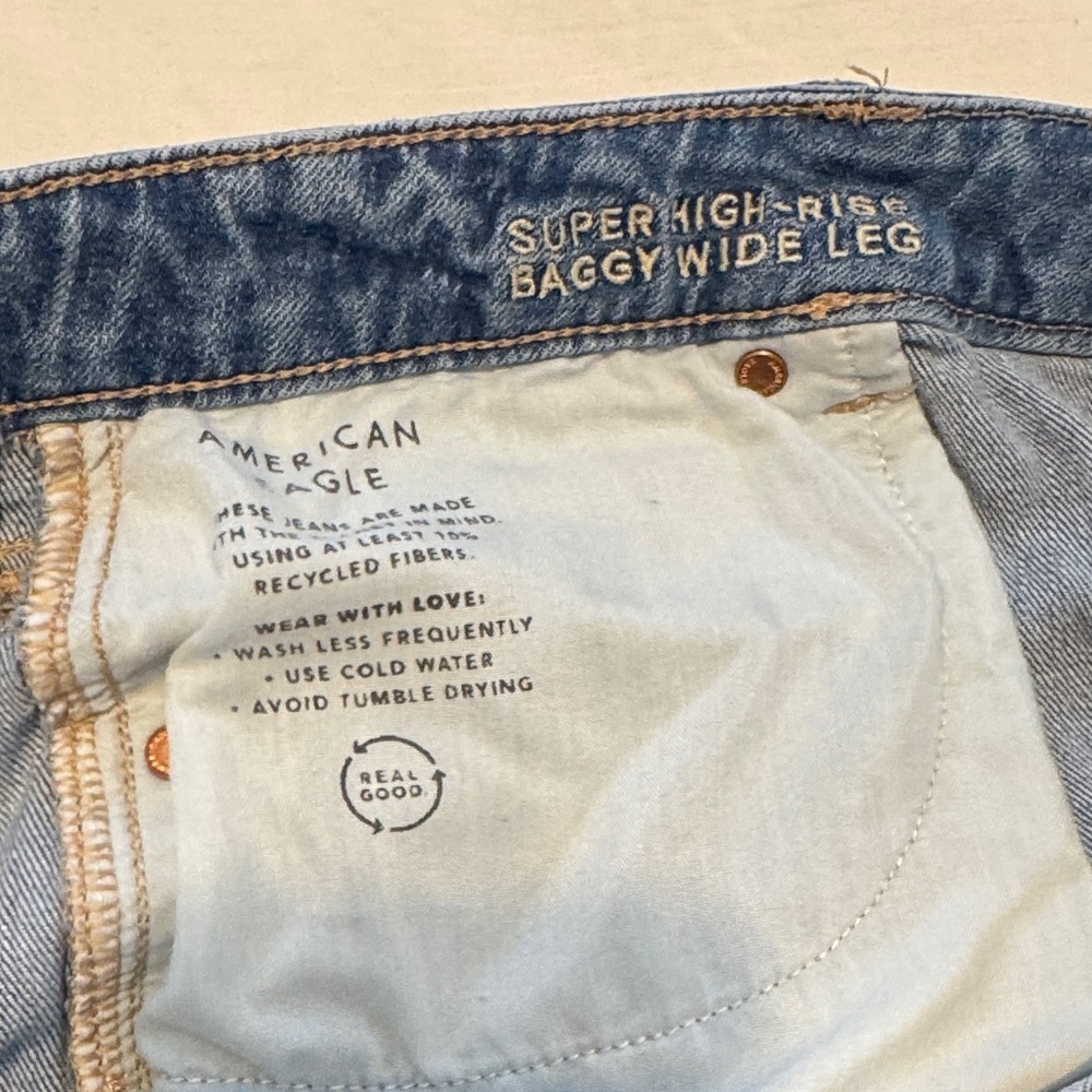 American Eagle Outfitters Light Blue Flare Jeans - Picture 10 of 12